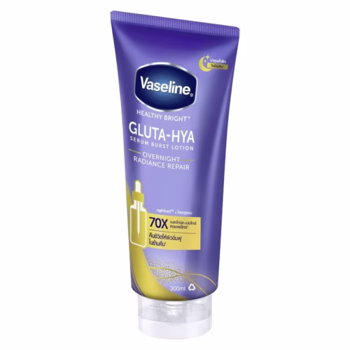 Vaseline Healthy Bright Gluta Hya Serum Burst Lotion Overnight Radiance Repair