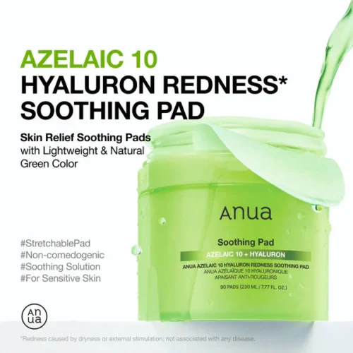 ANUA Soothing Pad Azelaic 10+ Hyaluron
