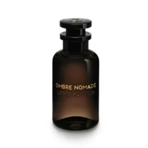Flacon de parfum Louis Vuitton Ombre Nomade en verre noir fumé