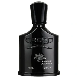 Bouteille noire brillante avec un logo d'un chevalier et texte blanc.